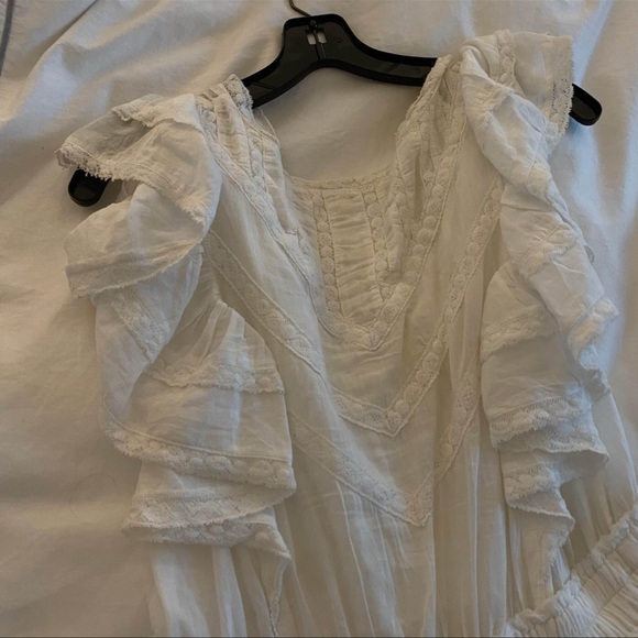 LoveShackFancy White Gwen Dress SIZE M - Picture 7 of 7